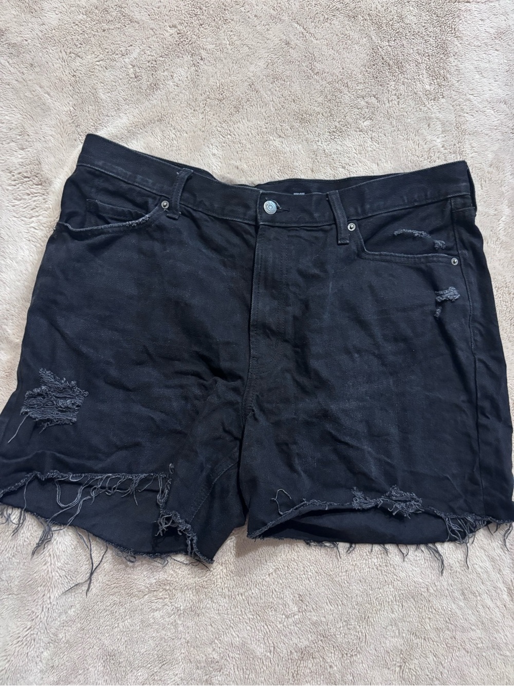 Old Navy Black High-Rise Slouchy Straight Pants
